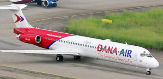 Panic in Lagos Dana aircraft skids off runway