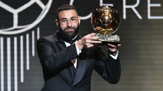Benzema wins Ballon d'Or