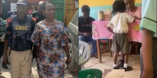 Female teacher suspended for assaulting a toddler